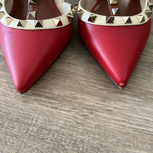 ❌SOLD❌ Valentino Red Rocksud Heels - 37/US6.5/US7 - Picture 7 of 9